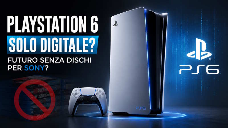 PlayStation 6 solo Digitale? Futuro senza dischi per Sony?